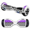 MightySkins Carbon Fiber Skin for Self Balancing Mini Scooter Hover Board - Purple Chevron | Protective, Durable Textured Carbon Fiber Finish | Easy to Apply | Made in The USA view 1