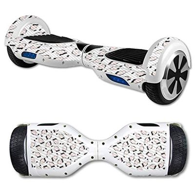 MightySkins Carbon Fiber Skin for Self Balancing Mini Scooter Hover Board - Raining Cats | Protective, Durable Textured Carbon Fiber Finish | Easy to Apply, Remove, and Change Styles | Made in The USA