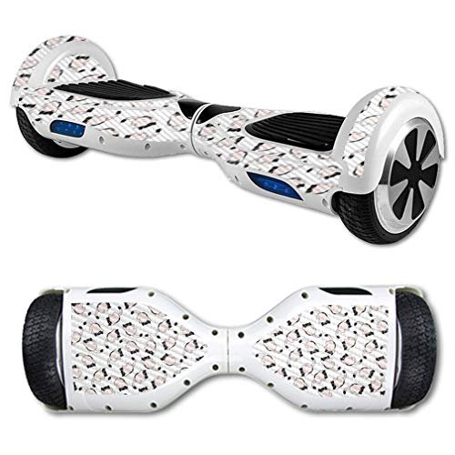 MightySkins Carbon Fiber Skin for Self Balancing Mini Scooter Hover Board - Raining Cats | Protective, Durable Textured Carbon Fiber Finish | Easy to Apply, Remove, and Change Styles | Made in The USA