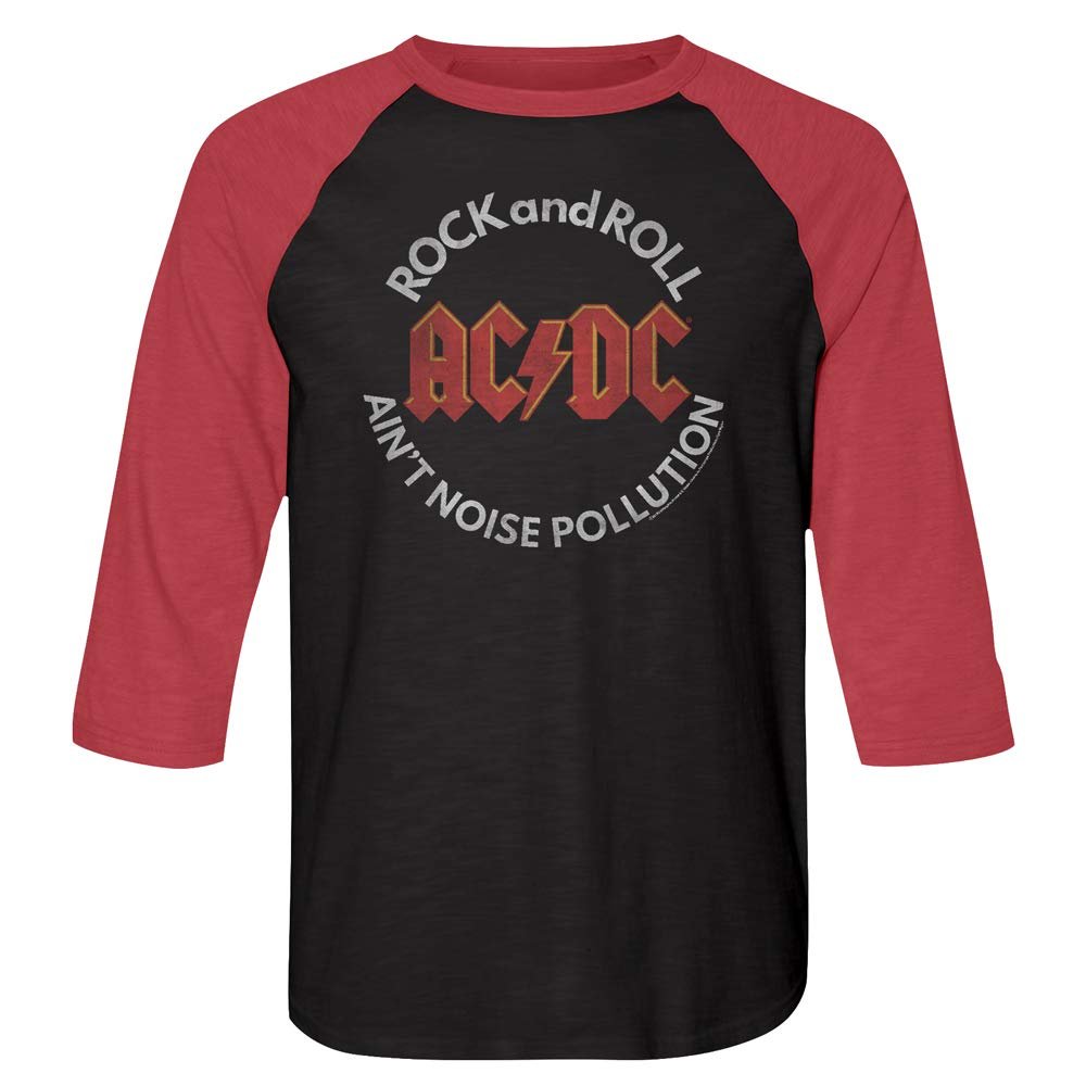 American Classics ACDC Rock and Roll Ain't Noise Pollution Raglan LG