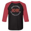 American Classics ACDC Rock and Roll Ain't Noise Pollution Raglan LG view 1
