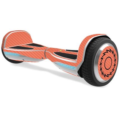 MightySkins Carbon Fiber Skin for Razor Hovertrax 1.5 Hover Board - Salmon | Protective, Durable Textured Carbon Fiber Finish | Easy to Apply, Remove, and Change Styles | Made in The USA