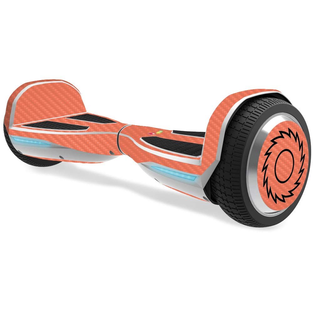 MightySkins Carbon Fiber Skin for Razor Hovertrax 1.5 Hover Board - Salmon | Protective, Durable Textured Carbon Fiber Finish | Easy to Apply, Remove, and Change Styles | Made in The USA