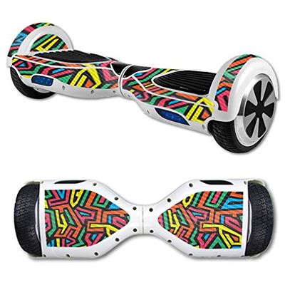 MightySkins Carbon Fiber Skin for Self Balancing Mini Scooter Hover Board - Hyper | Protective, Durable Textured Carbon Fiber Finish | Easy to Apply, Remove, and Change Styles | Made in The USA