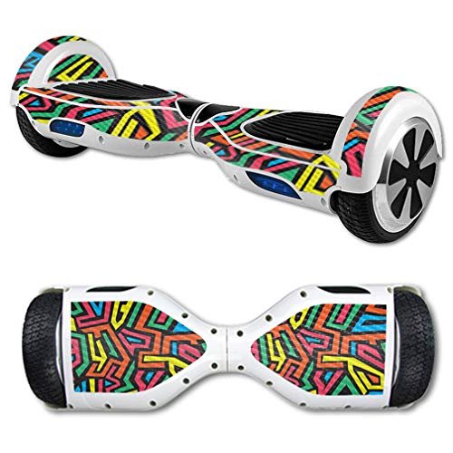 MightySkins Carbon Fiber Skin for Self Balancing Mini Scooter Hover Board - Hyper | Protective, Durable Textured Carbon Fiber Finish | Easy to Apply, Remove, and Change Styles | Made in The USA