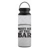 MightySkins Carbon Fiber Skin for 40 oz. Wide Mouth - Meet Me at The Bar | Protective, Durable Textured Carbon Fiber Finish | Easy to Apply, Remove, and Change Styles | Made in The USA view 1