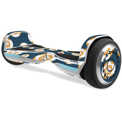 MightySkins Carbon Fiber Skin for Razor Hovertrax 1.5 Hover Board - Mini Galaxy Bots | Protective, Durable Textured Carbon Fiber Finish | Easy to Apply, Remove, and Change Styles | Made in The USA