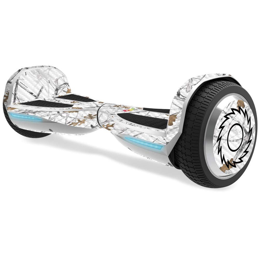 MightySkins Carbon Fiber Skin for Razor Hovertrax 1.5 Hover Board - Conceal Snow | Protective, Durable Textured Carbon Fiber Finish | Easy to Apply, Remove, and Change Styles | Made in The USA