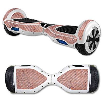 MightySkins Carbon Fiber Skin for Self Balancing Mini Scooter Hover Board - Pink Marble | Protective, Durable Textured Carbon Fiber Finish | Easy to Apply, Remove, and Change Styles | Made in The USA