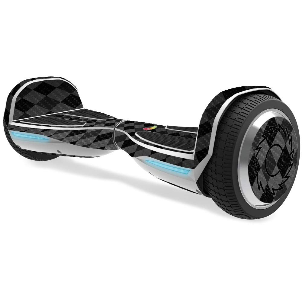 MightySkins Carbon Fiber Skin for Razor Hovertrax 1.5 Hover Board - Black Argyle | Protective, Durable Textured Carbon Fiber Finish | Easy to Apply, Remove, and Change Styles | Made in The USA