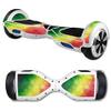 MightySkins Carbon Fiber Skin for Self Balancing Mini Scooter Hover Board - Rasta Rainbow | Protective, Durable Textured Carbon Fiber Finish | Easy to Apply | Made in The USA view 1