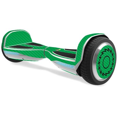MightySkins Carbon Fiber Skin for Razor Hovertrax 1.5 Hover Board - Green | Protective, Durable Textured Carbon Fiber Finish | Easy to Apply, Remove, and Change Styles | Made in The USA