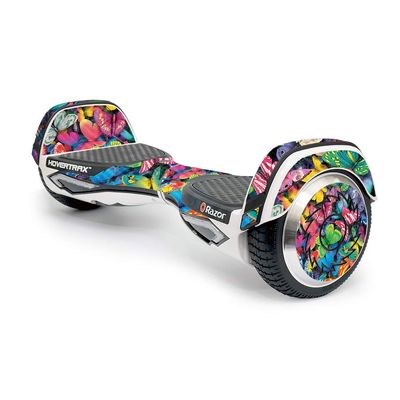 MightySkins Carbon Fiber Skin for Razor Hovertrax 2.0 Hover Board - Butterfly Party | Protective, Durable Textured Carbon Fiber Finish | Easy to Apply, Remove, and Change Styles | Made in The USA