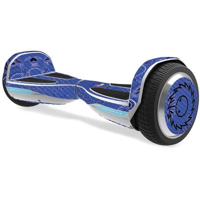 MightySkins Carbon Fiber Skin for Razor Hovertrax 1.5 Hover Board - Blue Bandana | Protective, Durable Textured Carbon Fiber Finish | Easy to Apply, Remove, and Change Styles | Made in The USA