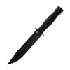 Smith & Wesson M&P Special Ops High Carbon S.S. Full Tang Fixed Blade Survival Knife with Clip Point, Rubberized Handle, Sawback and Pommel for Outdoor and Tactical view 1