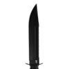 Smith & Wesson M&P Special Ops High Carbon S.S. Full Tang Fixed Blade Survival Knife with Clip Point, Rubberized Handle, Sawback and Pommel for Outdoor and Tactical view 2