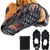 Ice Snow Traction Cleats Crampons Anti-Slip Snow Shoes Cleats Walking on Snow and Ice Winter Walking Boots Cleats for Men Women Hiking, Jogging (24 Steel Crampons,Szie M) view 1
