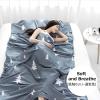 Azarxis Sleeping Bag Liner, Travel Sheet Lightweight Compact Cotton Sleep Bag Sack for Camping, Traveling, Hotels, Hostels & Backpacking (Blue, S - 2.62 x 6.89 ft) view 4