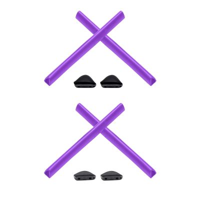 2 Pair Purple Replacement Earsocks & Nosepieces Kits for Oakley Triggerman OO9266