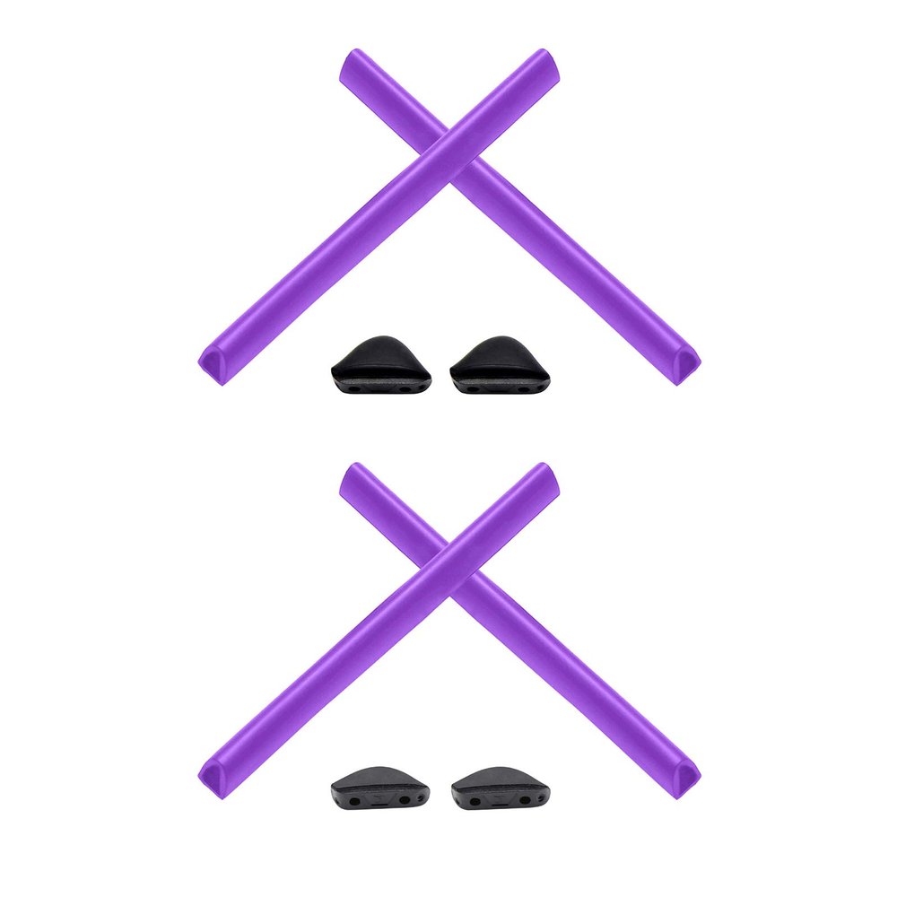 2 Pair Purple Replacement Earsocks & Nosepieces Kits for Oakley Triggerman OO9266