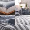TRIWONDER Sleeping Bag Liner Camping Sheet Travel Sheet Cotton Lightweight Sleeping Sack for Camping, Traveling, Hotels & Backpacking (Grey, L -70.9x90.6 in) view 3