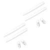 SAUCER Replacement Nose Pieces Pads & Earsocks Temple Sleeve Rubber Kit for Oakley Probation OO4041 Sunglass - White + White view 1
