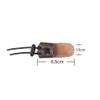 Obert 3pcs Mongolian ArcheryThumb Finger Protector Leather Finger Guard Tab Adjustable Finger Ring for Hunting Shooting Target (Dark Brown) view 2