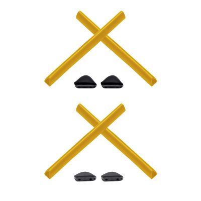 2 Pair Yellow Replacement Earsocks & Nosepieces Kits for Oakley Triggerman OO9266