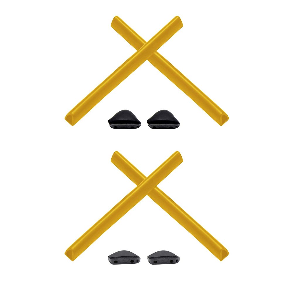 2 Pair Yellow Replacement Earsocks & Nosepieces Kits for Oakley Triggerman OO9266