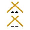 2 Pair Yellow Replacement Earsocks & Nosepieces Kits for Oakley Triggerman OO9266 view 1