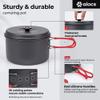 Alocs Camping Cookware, Aluminum Camping Cooking Set Camp Kitchen, Portable Camping Pots and Pans Set Essentials Mess Kit for Backpacking, Outdoor Cooking and Picnic view 3
