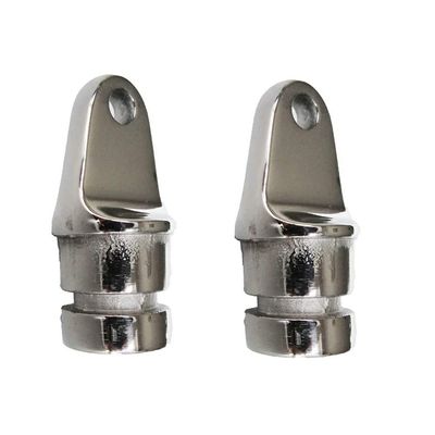 2PCS Hardware Bimini top Fittings Inside Eye end The Fitting is Set Up to fit 3/4'' Inside Diameter Tube.Round Stainless Steel for O.D. 7/8Tube
