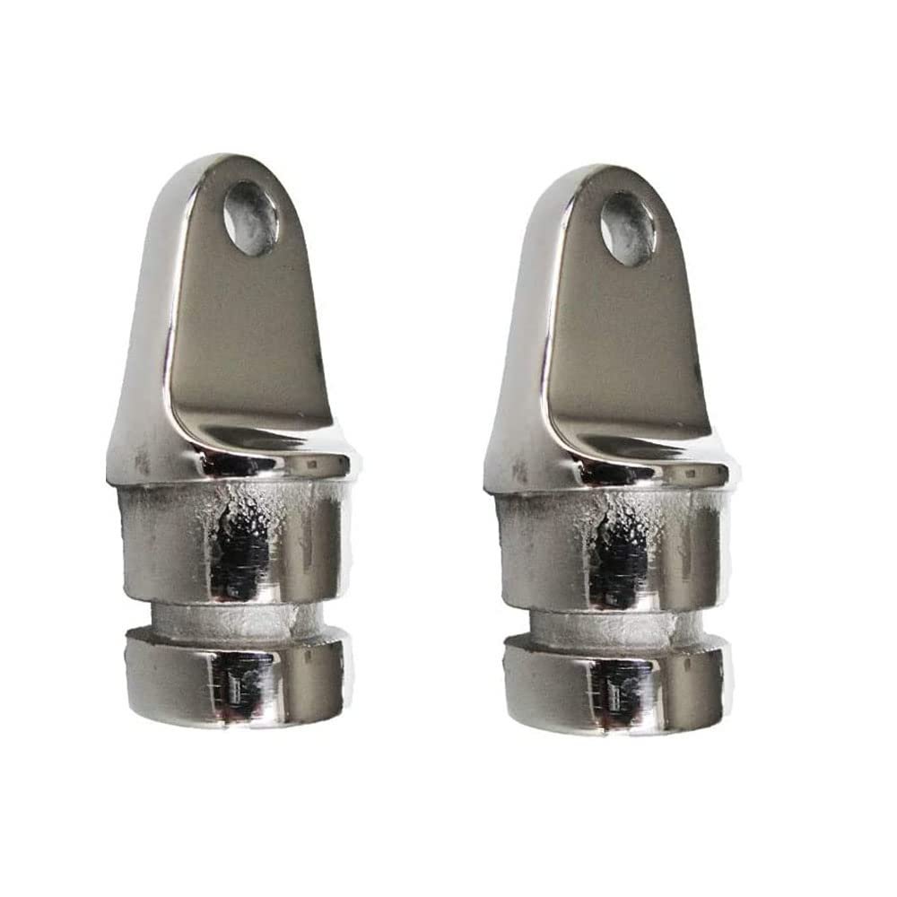2PCS Hardware Bimini top Fittings Inside Eye end The Fitting is Set Up to fit 3/4'' Inside Diameter Tube.Round Stainless Steel for O.D. 7/8Tube