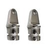 2PCS Hardware Bimini top Fittings Inside Eye end The Fitting is Set Up to fit 3/4'' Inside Diameter Tube.Round Stainless Steel for O.D. 7/8Tube view 1