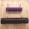 Sportify Classy Wood Foam Roller & Yoga Mat Storage Rack. Holds 4, 8, 12 etc. Modular (Sold by The Pairs and no. of Pairs You get Determines no. of mats/Rollers You Hold). Easy Wall Mount & Hardware. view 1