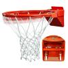 Katop Breakaway Basketball Rim, Heavy Duty Triple Springs Basketball Rim Replacement with Nylon Net Indoor and Outdoor, Standard Goal Reinforced Mounting Bracket Fit Most Size Backboards view 1