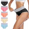 wirarpa Women's Cotton Underwear High Waist Briefs Ladies Soft Breathable Panties Full Coverage Underpants 5 Pack X-Small view 2