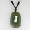 2.2" China Certified Nature Hetian Nephrite Green Jade Fortune Five Rats Hand Carved Necklace Pendant 1974 view 3