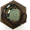 2.2" China Certified Nature Hetian Nephrite Green Jade Fortune Five Rats Hand Carved Necklace Pendant 1974 view 4
