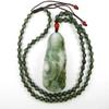 2.4" China Certified Grade A Nature Hisui Jadeite Jade Blessing Kwanyin Hand Carved Neckalce Pendants 0136 view 3