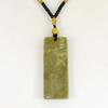 2.2" China Certified Grade A Nature Hisui Jadeite Jade Peace Plate Hand Carved Neckalce Pendants 0161 view 2