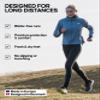 DANISH ENDURANCE 3 Pack Running Socks for Long Distances, Quarter, Men & Women, Light Blue, US Women 8-10 // US Men 6.5-8.5 view 3