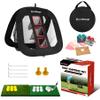 DURARANGE Pop-up Golf Chipping Net Set - Foldable Training Kit with 2 Hitting Mats, 6 Practice Balls, 6 Foam Balls - Ultimate Golf Gift & Target Chipping Aids, Black view 1