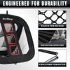 DURARANGE Pop-up Golf Chipping Net Set - Foldable Training Kit with 2 Hitting Mats, 6 Practice Balls, 6 Foam Balls - Ultimate Golf Gift & Target Chipping Aids, Black view 3