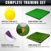 DURARANGE Pop-up Golf Chipping Net Set - Foldable Training Kit with 2 Hitting Mats, 6 Practice Balls, 6 Foam Balls - Ultimate Golf Gift & Target Chipping Aids, Black view 4
