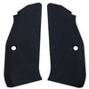 LOK Grips CZ Shadow 2 Thin Full Checkered Grips G10 Solid Black view 1