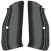 LOK Grips CZ Shadow 2 Thin Full Checkered Grips G10 Gray/Black view 1