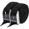NRS 1" HD Tie-Down Straps 9' Pair Stealth Black view 1