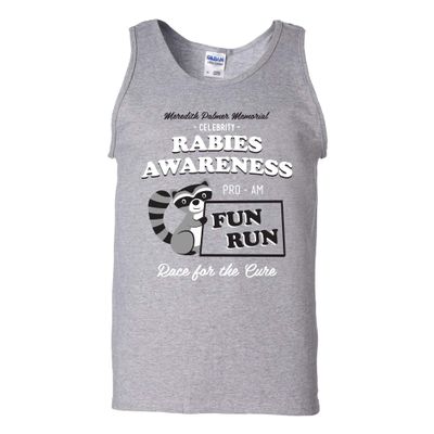Rabies Awareness Fun Run - Funny TV Comedy Running Tank TOP - 2X-Large - Sport Grey