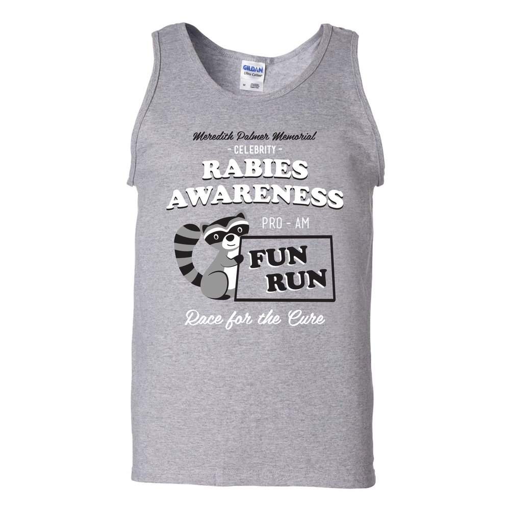 Rabies Awareness Fun Run - Funny TV Comedy Running Tank TOP - 2X-Large - Sport Grey